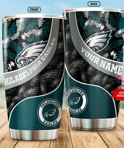 Customizable Philadelphia Eagles Custom Name Tumbler for Dedicated Fans