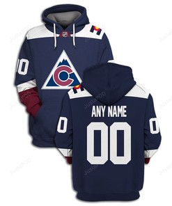 Customized Name Colorado Avalanche 3D Hoodie Zip Hoodie for Fans