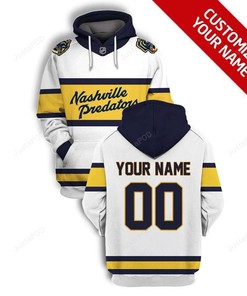 Customized Name Nashville Predators 3D Hoodie Zip Hoodie