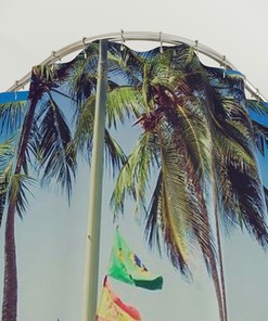 Cute Beachy Surfer Shower Curtain for Your Bathroom