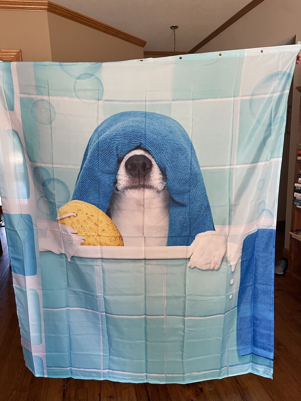 Cute Dog Shower Curtain - Animal Print for Bathroom Decor
