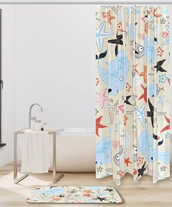 Cute Whale Fish Shower Curtain for Animal-Loving Bathroom Decor