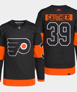 Cutter Gauthier 39 Philadelphia Flyers Black Jersey Primegreen Alternate