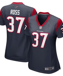D'Angelo Ross 37 Houston Texans Women's Game Player Jersey - Navy