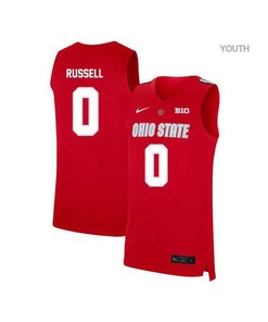 DAngelo Russell 0 Ohio State Buckeyes Elite Basketball Youth Jersey - Red