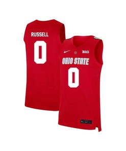 DAngelo Russell 4 Ohio State Buckeyes Elite Basketball Men Jersey - Red