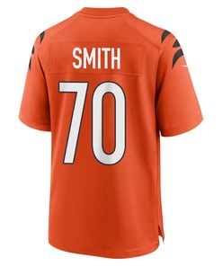 D'Ante Smith 70 Cincinnati Bengals Super Bowl LVII Champions Men Alternate Game Jersey - Orange