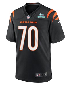 D'Ante Smith 70 Cincinnati Bengals Super Bowl LVII Champions Men Game Jersey - Black