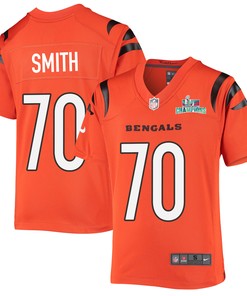 D'Ante Smith 70 Cincinnati Bengals Super Bowl LVII Champions Youth Alternate Game Jersey - Black