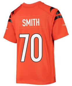 D'Ante Smith 70 Cincinnati Bengals Super Bowl LVII Champions Youth Alternate Game Jersey - Black