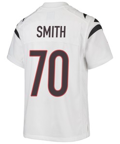 D'Ante Smith 70 Cincinnati Bengals Super Bowl LVII Champions Youth Game Jersey - White