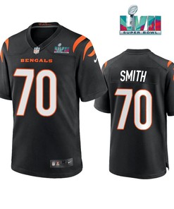 D'Ante Smith 70 Cincinnati Bengals Super Bowl LVII Men Game Jersey