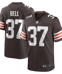 D'Anthony Bell Cleveland Browns Game Player Jersey - Brown