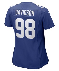 D.J. Davidson New York Giants Women's Game Player Jersey - Royal