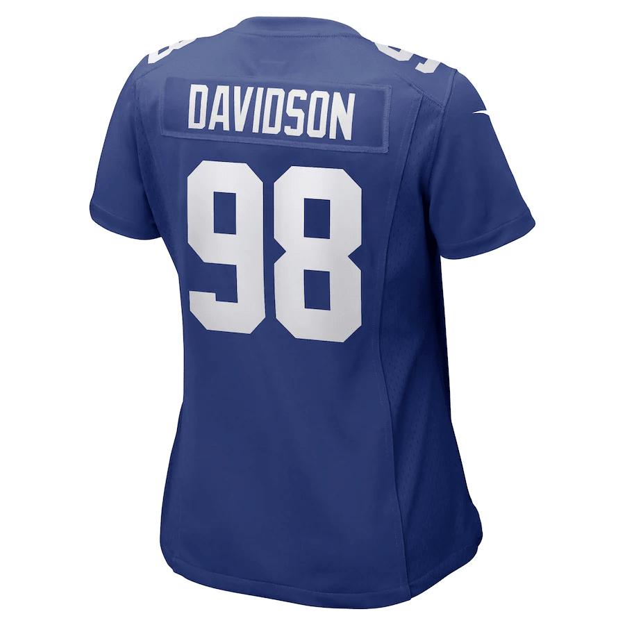 D.J. Davidson New York Giants Women's Game Player Jersey - Royal
