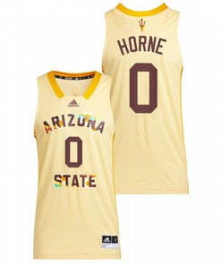DJ Horne 0 Yellow Arizona State Sun Devils 2022 Basketball Honoring Black Excellence Jersey