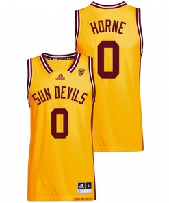 DJ Horne Arizona 0 State Sun Devils Gold Reverse Retro Basketball Jersey