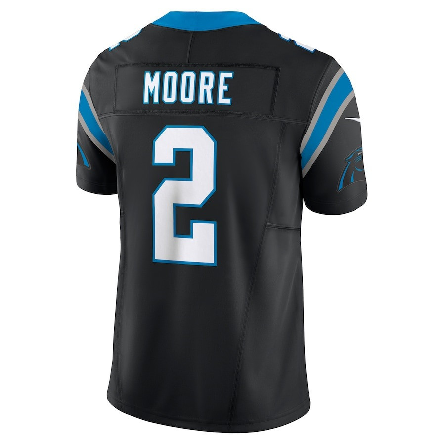 D.J. Moore 2 Carolina Panthers Vapor F.U.S.E. Limited Jersey - Black