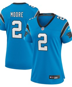 D.J. Moore 2 Carolina Panthers Women's Alternate Game Jersey - Blue