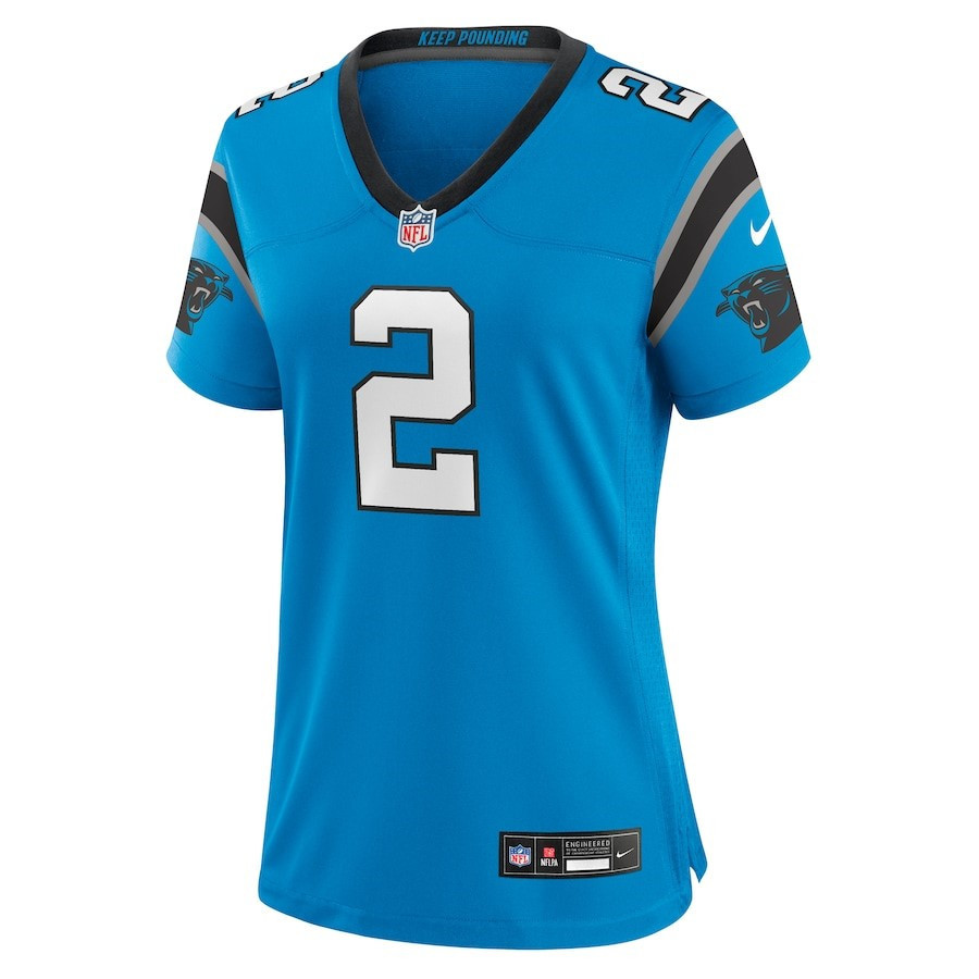 D.J. Moore 2 Carolina Panthers Women's Alternate Game Jersey - Blue