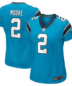 D.J. Moore 2 Carolina Panthers Women's Game Jersey - Blue