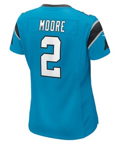 D.J. Moore 2 Carolina Panthers Women's Game Jersey - Blue