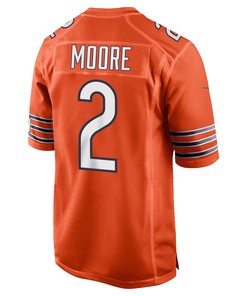 D.J. Moore 2 Chicago Bears Alternate Game Men Jersey - Orange