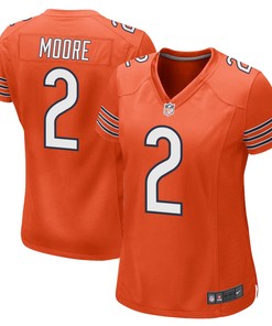 D.J. Moore 2 Chicago Bears Alternate Game Women Jersey - Orange
