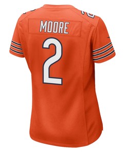 D.J. Moore 2 Chicago Bears Alternate Game Women Jersey - Orange