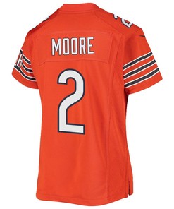 D.J. Moore 2 Chicago Bears Alternate Game Youth Jersey - Orange