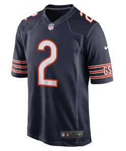 D.J. Moore 2 Chicago Bears Game Men Jersey - Navy
