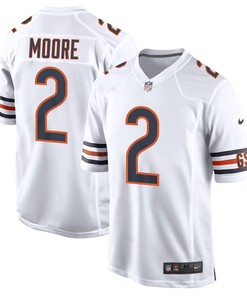 D.J. Moore 2 Chicago Bears Game Men Jersey - White