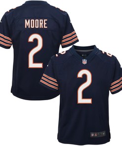D.J. Moore 2 Chicago Bears Game Youth Jersey - Navy