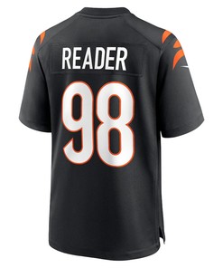 D.J. Reader 98 Cincinnati Bengals Game Jersey - Black