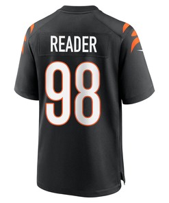 DJ Reader 98 Cincinnati Bengals Super Bowl LVII Champions Men Game Jersey - Black