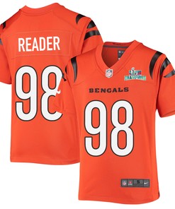 DJ Reader 98 Cincinnati Bengals Super Bowl LVII Champions Youth Alternate Game Jersey - Black