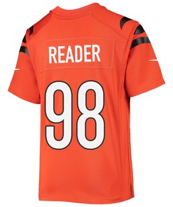 DJ Reader 98 Cincinnati Bengals Super Bowl LVII Champions Youth Alternate Game Jersey - Black