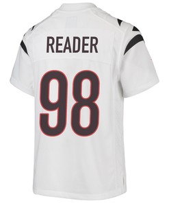 DJ Reader 98 Cincinnati Bengals Super Bowl LVII Champions Youth Game Jersey - White