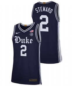 DJ Steward 2 Duke Blue Devils Alternate Brotherhood Men Jersey - Navy