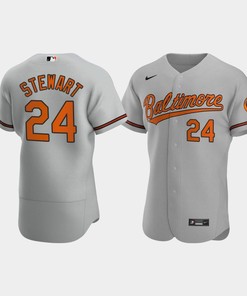 DJ Stewart 24 Baltimore Orioles Gray Road Jersey