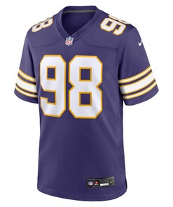 D.J. Wonnum 98 Minnesota Vikings Classic Game Men Jersey - Purple