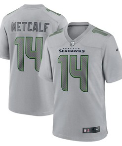 DK Metcalf 14 Seattle Seahawks Atmosphere Fashion Game Jersey - Gray