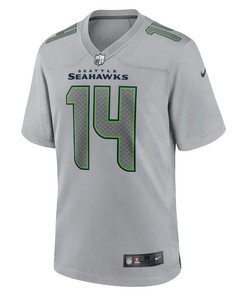 DK Metcalf 14 Seattle Seahawks Atmosphere Fashion Game Jersey - Gray