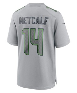 DK Metcalf 14 Seattle Seahawks Atmosphere Fashion Game Jersey - Gray