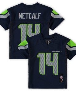 DK Metcalf 14 Seattle Seahawks Preschool Game Jersey - College Navy