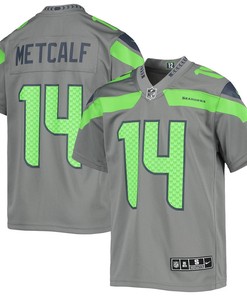 DK Metcalf 14 Seattle Seahawks Youth Inverted Team Game Jersey - Gray