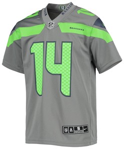 DK Metcalf 14 Seattle Seahawks Youth Inverted Team Game Jersey - Gray