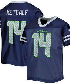 DK Metcalf 14 Seattle Seahawks Youth Jersey - College Navy