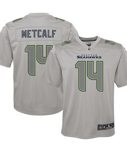DK Metcalf Seattle Seahawks Youth Atmosphere Game Jersey - Gray