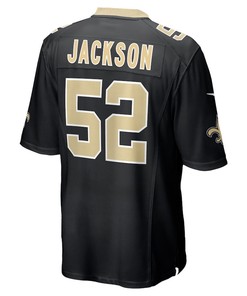 D'Marco Jackson New Orleans Saints Game Player Jersey - Black